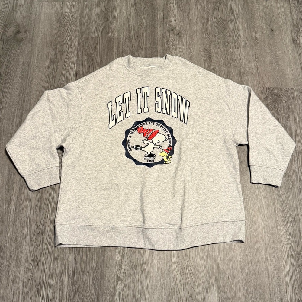 H&M x Peanuts Oversized Snoopy Sweatshirt